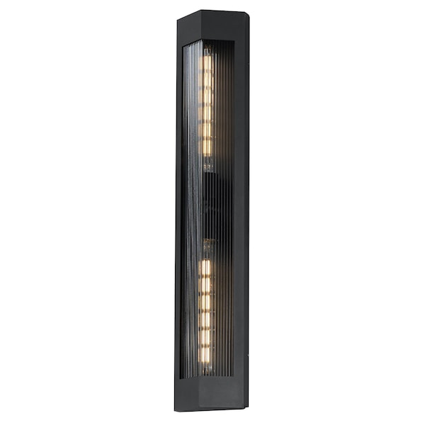 Maxim Lighting Triform 32'' Outdoor Wall Sconce, Black/Antique Brass 30763CRBKAB - main